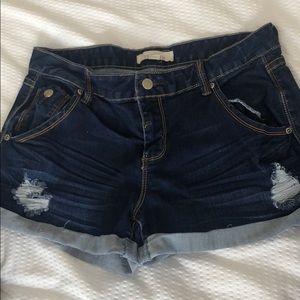 Denim shorts